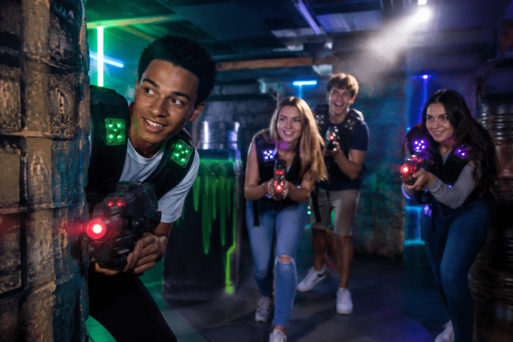 indoor laser tag, summer activities, family fun, laser tag party, indoor entertainment