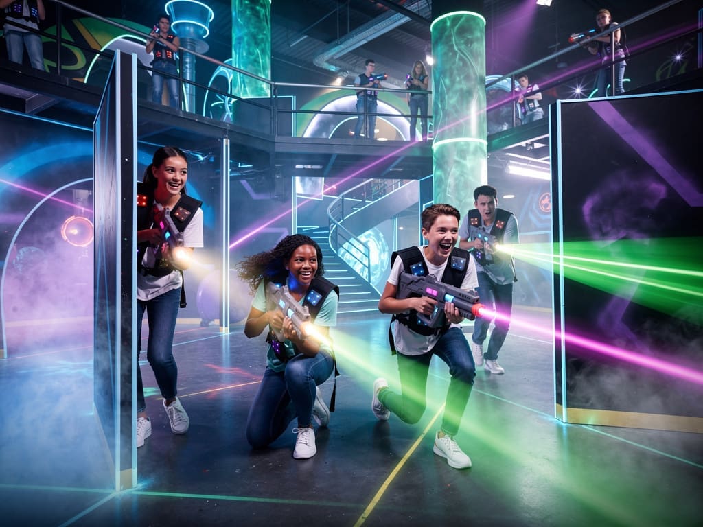 Laser Tag, Indoor Games, Team Strategy, Active Fun, Competitive Play